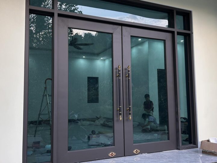 Bộ cửa nhôm kính tại làng Dạ, Cam Đường, Lào Cai